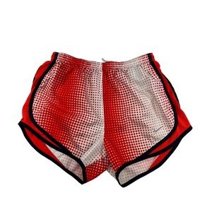 Nike Dri-FIT Running Shorts Women's Red White Polka‎ Dot Athletic Gym